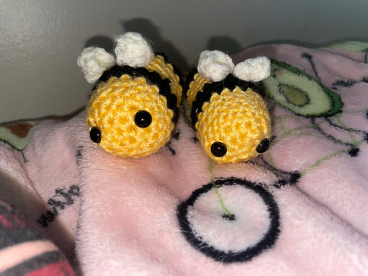 Crochet mini bees