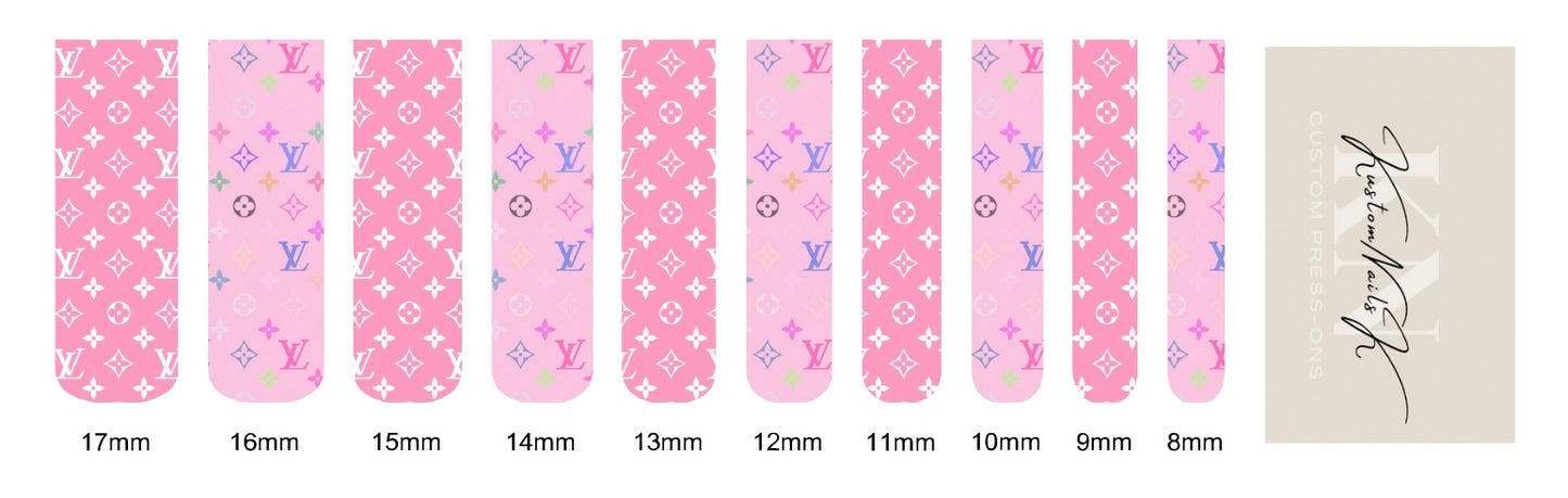 Pinkcolorful LV Waterslide Decals