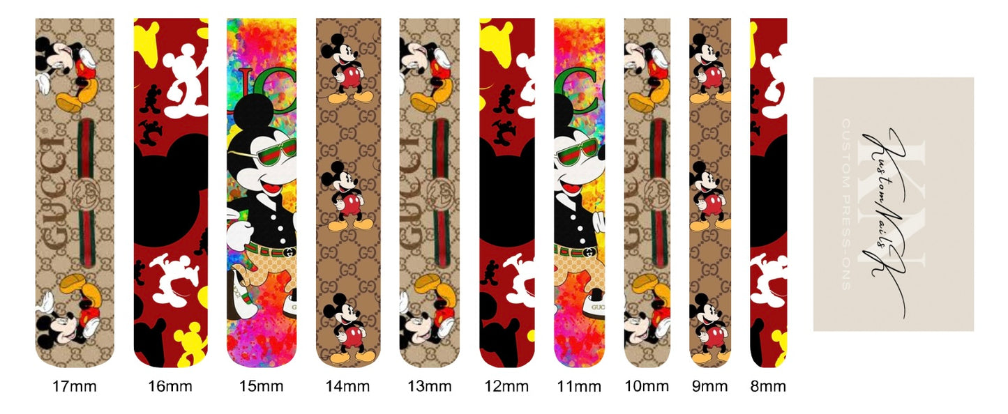 Gucci Mickey Waterslide Decals