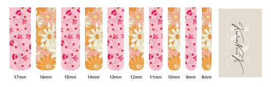 Floral waterslide decals