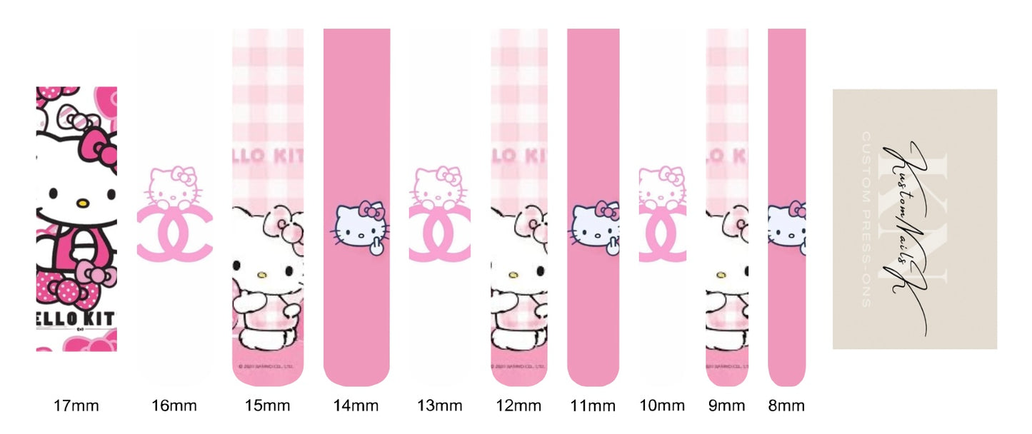 Pink Hello Kitty Waterslide Decals