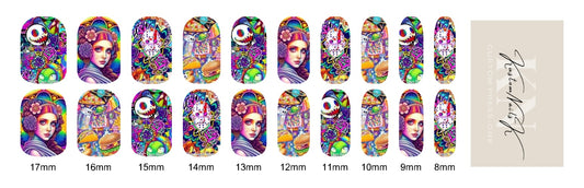 Halloween Lisa Frank waterslide decals