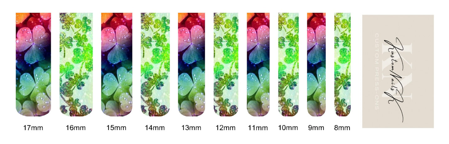 Rainbow Clover Waterslide Decal